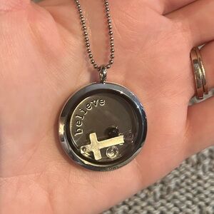 Hand Crafted Believe Floating Locket